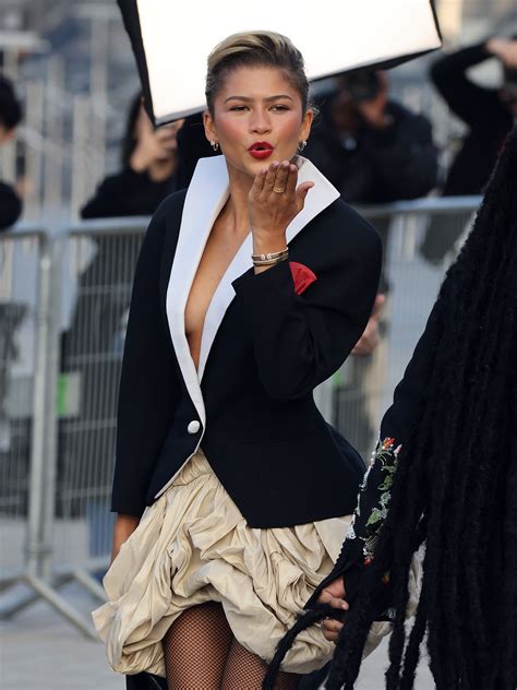 Zendaya Gets Sculptural in Puff Skirt for Louis Vuitton .